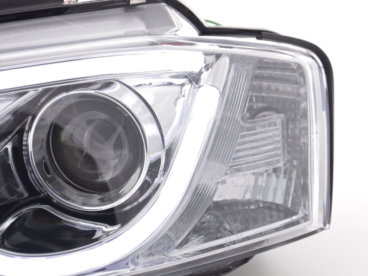 Scheinwerfer Set Daylight LED Tagfahrlicht Audi A3 8P 08-12 chrom Scheinwerfer Set Daylight LED Tagfahrlicht Audi A3 8P 08-12 chrom